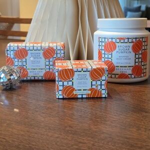 Beekman 24oz JUMBO size Brown Sugar Pumpkin Whipped Body Cream Bundle 3 pc